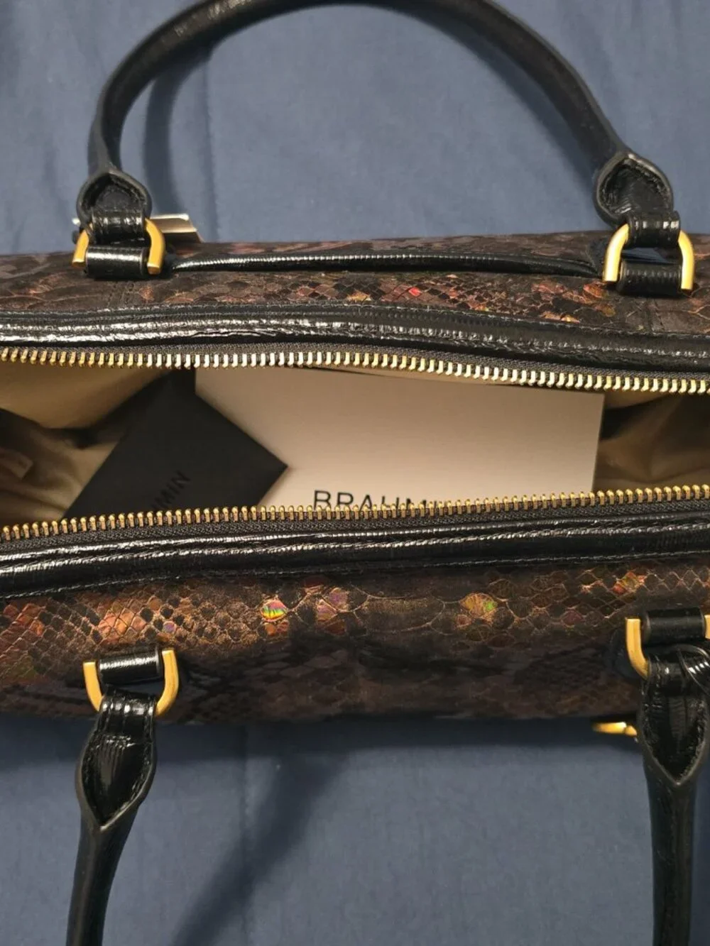 Brahmin Sophia Bronze Captivate East West Tote
